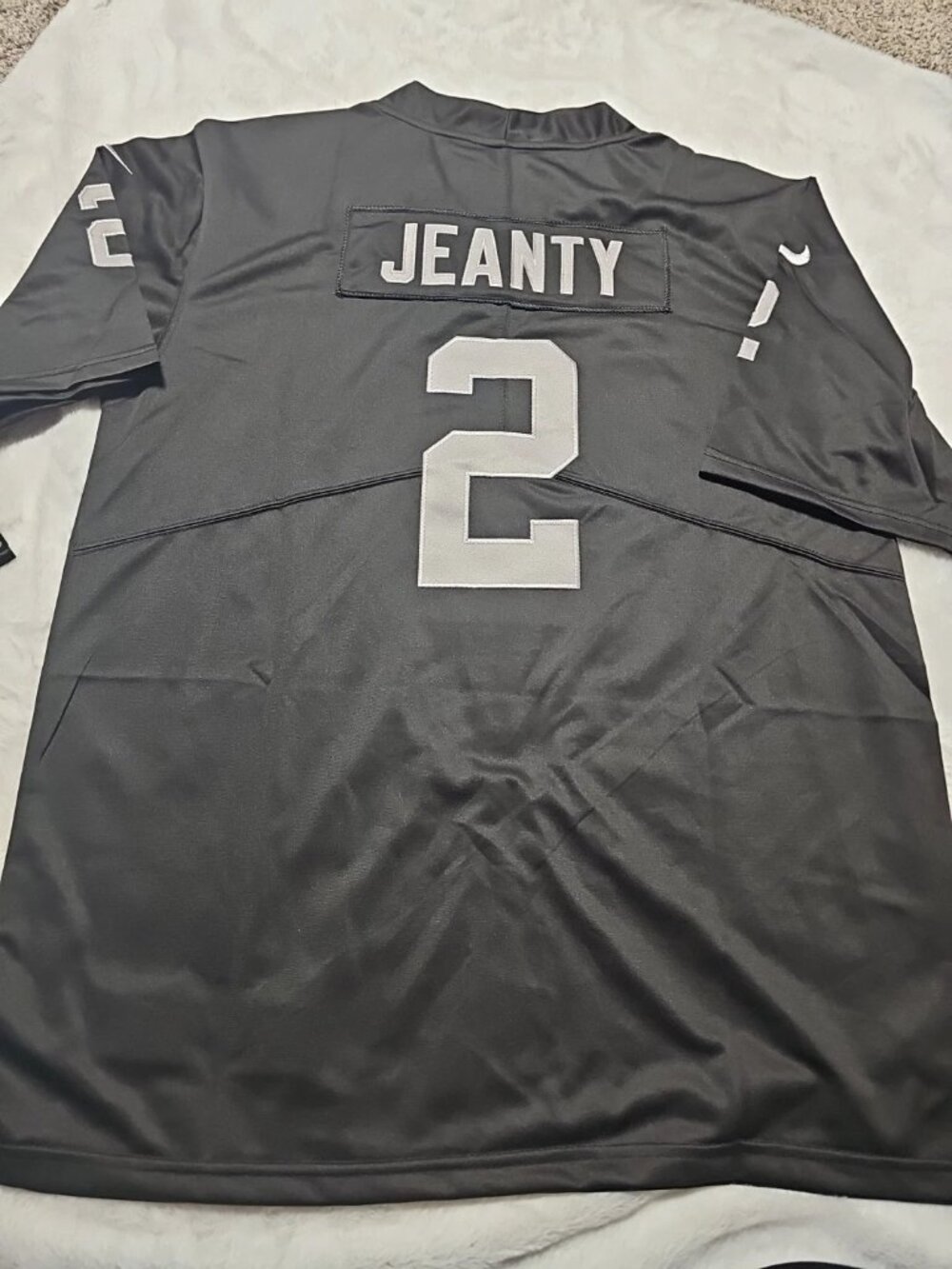 Ashton Jeanty Black Stitched Jersey Vapor